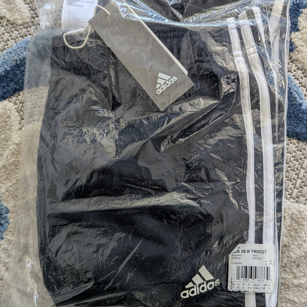 Adidas Kids Black Track Pants